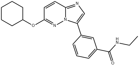 Benzamide, 3-[6-(cyclohexyloxy)imidazo[1,2-b]pyridazin-3-yl]-N-ethyl-