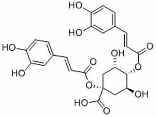 1-Carboxy-4,5-dihydroxy-1,3-cyclohexylenebis-(3,4-dihydroxycinnamate)