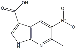 1H-Pyrrolo[2,3-b]pyridine-3-carboxylic acid, 6-methyl-5-nitro-