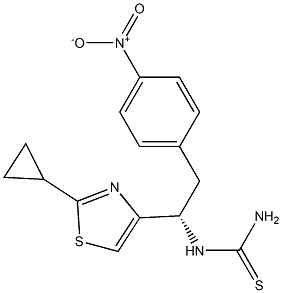 (S)-1-(1-(2-cyclopropylthiazol-4-yl)-2-(4-nitrophenyl)ethyl)thiourea