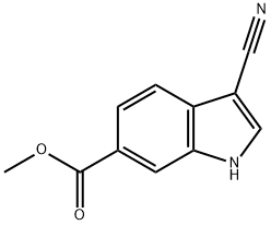 1H-Indole-6-carboxylicacid, 3-cyano-, methyl ester