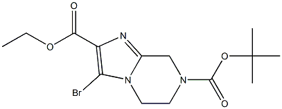 7-tert-butyl 2-ethyl 3-bromo-5,6-dihydroimidazo[1,2-a]pyrazine-2,7(8H)-dicarboxylate