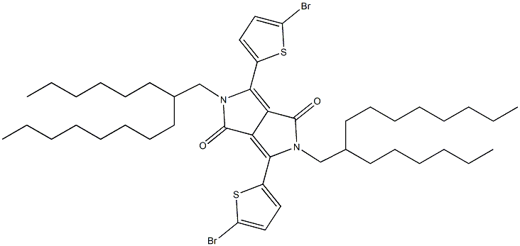 2,5-二(2-己基癸基)-3,6-二(5-溴噻吩基)-吡咯并吡咯二酮