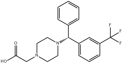 1-Piperazineacetic acid, 4-[(R)-phenyl[3-(trifluoromethyl)phenyl]methyl]-