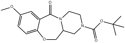 6H-Pyrazino[2,1-c][1,4]benzoxazepine-2(1H)-carboxylic acid, 3,4,12,12a-tetrahydro-8-methoxy-6-oxo-, 1,1-dimethylethyl ester