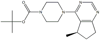 1-Piperazinecarboxylic acid, 4-[(5R)-6,7-dihydro-5-methyl-5H-cyclopentapyrimidin-4-yl]-, 1,1-dimethylethyl ester