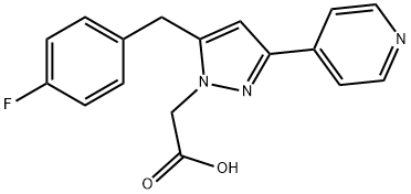 [5-(4-氟苄基)-3-(吡啶-4-基)-1H-吡唑-1-基]乙酸
