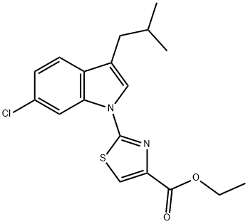 ethyl 2-[6-chloro-3-(2-methylpropyl)-1H-indol-1-yl]-1,3-thiazole-4-carboxylate