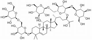 beta-D-Glucopyranoside, (3beta,9beta,10alpha,11alpha,24R)-3-((6-O-beta-D-glucopyranosyl-beta-D-glucopyranosyl)oxy)-11,25-dihydroxy-9-methyl-19-norlanost-5-en-24-yl O-beta-D-glucopyranosyl-(1-2)-O-(beta-D-glucopyranosyl-(1-6))-