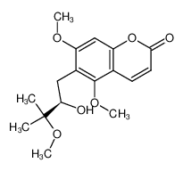 (+)-6-(2-Hydroxy-3-methoxy-3-methylbutyl)-5,7-dimethoxycoumarin