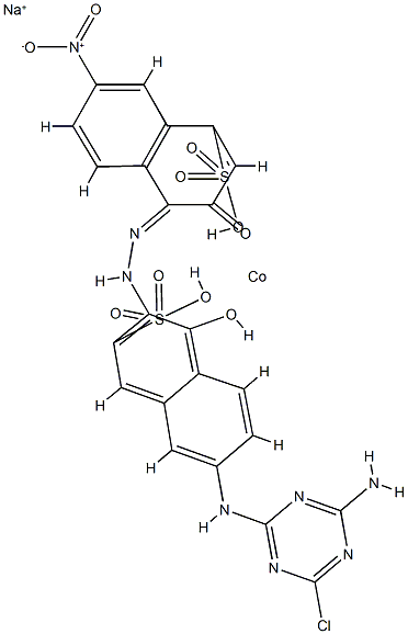 sodium [4-[[6-[(4-amino-6-chloro-1,3,5-triazin-2-yl)amino]-1-hydroxy-3-sulpho-2-naphthyl]azo]-3-hydroxy-7-nitronaphthalene-1-sulphonato(4-)]cobaltate(1-)