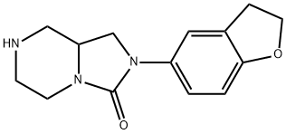 Imidazo[1,5-a]pyrazin-3(2H)-one, 2-(2,3-dihydro-5-benzofuranyl)hexahydro-, 2,2,2-trifluoroacetate (1:1)