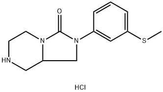 Imidazo[1,5-a]pyrazin-3(2H)-one, hexahydro-2-[3-(methylthio)phenyl]-, hydrochloride (1:1)
