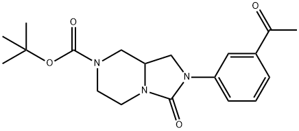 Imidazo[1,5-a]pyrazine-7(1H)-carboxylic acid, 2-(3-acetylphenyl)hexahydro-3-oxo-, 1,1-dimethylethyl ester