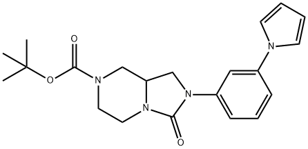 Imidazo[1,5-a]pyrazine-7(1H)-carboxylic acid, hexahydro-3-oxo-2-[3-(1H-pyrrol-1-yl)phenyl]-, 1,1-dimethylethyl ester