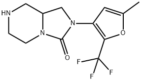 Imidazo[1,5-a]pyrazin-3(2H)-one, hexahydro-2-[5-methyl-2-(trifluoromethyl)-3-furanyl]-, hydrochloride (1:1)