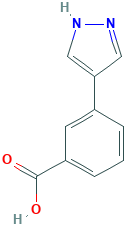 3-(1H-Pyrazol-4-yl)benzoic acid