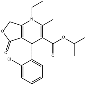 (±)-4-(2-Chlorophenyl)-1-ethyl-2-methyl-5-oxo-1,4,5,7-tetrahydrofuro[3,4-b]pyridine-3-carboxylic acid isopropyl ester