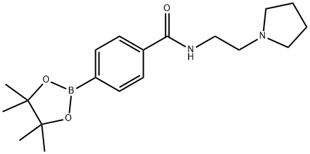 Benzamide, N-[2-(1-pyrrolidinyl)ethyl]-4-(4,4,5,5-tetramethyl-1,3,2-dioxaborolan-2-yl)-