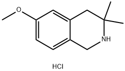 6-methoxy-3,3-dimethyl-1,2,3,4-tetrahydroisoquinoline hydrochloride