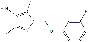 1H-Pyrazol-4-amine, 1-[(3-fluorophenoxy)methyl]-3,5-dimethyl-