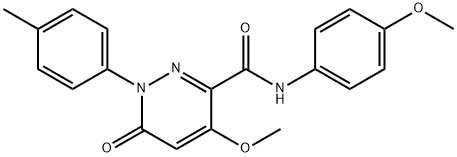 4-methoxy-N-(4-methoxyphenyl)-1-(4-methylphenyl)-6-oxopyridazine-3-carboxamide