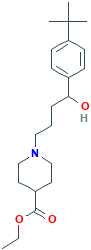 1-(4-(4-(tert-Butyl)phenyl)-4-hydroxybutyl)-4-piperidinecarboxylic Acid Ethyl Ester