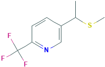 5-[1-(Methylthio)ethyl]-2-trifluoromethylpyridine