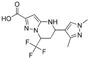 Pyrazolo[1,5-a]pyrimidine-2-carboxylic acid, 5-(1,3-dimethyl-1H-pyrazol-4-yl)-4,5,6,7-tetrahydro-7-(trifluoromethyl)-