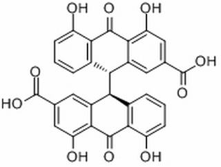 9-[(9R)-2-carboxy-4,5-dihydroxy-10-oxo-9H-anthracen-9-yl]-4,5-dihydroxy-10-oxo-9H-anthracene-2-carboxylic acid