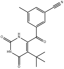 Benzonitrile, 3-[[5-(1,1-dimethylethyl)-1,2,3,6-tetrahydro-2,6-dioxo-4-pyrimidinyl]carbonyl]-5-methyl-