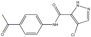 N-(4-acetylphenyl)-4-chloro-1H-pyrazole-5-carboxamide