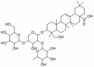 Hederagenin 3-O-α-L-rhaMnopyranosyl(1→2)-(β-D-glucopyranosyl(1→4))-α-L-arabinopyranoside