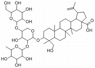 23-hydroxyllup-20(29)-en-28-oicacid,3-O--D-glucopyranosyl(1→4)[-L-rhaMnopyranosyl)(1→2)--L-arabinopyranoside]