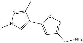 [5-(1,3-dimethylpyrazol-4-yl)-1,2-oxazol-3-yl]methanamine