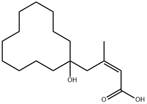 2-Butenoic acid, 3-methyl-4-(1-hydroxycyclododecyl)-, (Z)- (9CI)