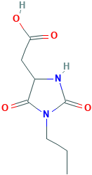 2-(2,5-dioxo-1-propyl-4-imidazolidinyl)acetic acid