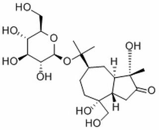 2-[(3S,3aR,5R,8R,8aS)-3,8-Dihydroxy-8-(hydroxymethyl)-3-methyl-2- oxodecahydro-5-azulenyl]-2-propanyl β-D-glucopyranoside