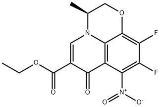 Ethyl (3S)-9,10-difluoro-2,3-dihydro-3-methyl-8-nitro-7-oxo-7H-pyrido[1,2,3-de]-1,4-benzoxazine-6-carboxylate