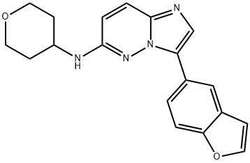 Imidazo[1,2-b]pyridazin-6-amine, 3-(5-benzofuranyl)-N-(tetrahydro-2H-pyran-4-yl)-