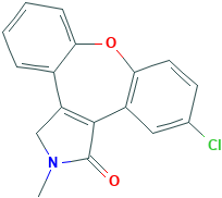 11-氯-2,3-二氢-2-甲基-1H-二苯并[2,3:6,7]氧杂卓并[4,5-C]吡咯-1-酮