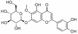 5-Hydroxy-6-methoxy-2-(3,4-dihydroxyphenyl)-7-(β-D-glucopyranosyloxy)-4H-1-benzopyran-4-one