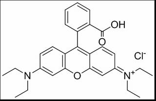 9-(2-carboxyphenyl)-3,6-bis(diethylamino)xanthylium chloride