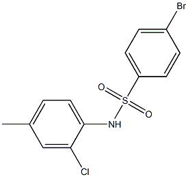 4-bromo-N-(2-chloro-4-methylphenyl)benzenesulfonamide