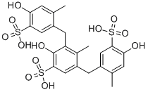 Dihydroxydimethyldiphenylmethanedisulphonic acid polymer