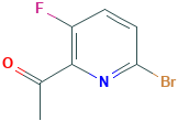 1-(6-bromo-3-fluoropyridin-2-yl)ethan-1-one