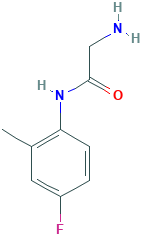 N~1~-(4-fluoro-2-methylphenyl)glycinamide(SALTDATA: HCl)