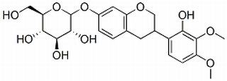 3,4-Dihydro-3-(2-hydroxy-3,4-dimethoxyphenyl)-2H-1-benzopyran-7-yl beta-D-glucopyranoside