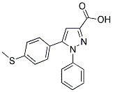 5-(4-甲基硫基-苯基)-1-苯基-1H-吡唑-3-羧酸