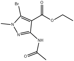 3-乙酰氨基-5-溴-1-甲基-1H-吡唑-4-羧酸乙酯